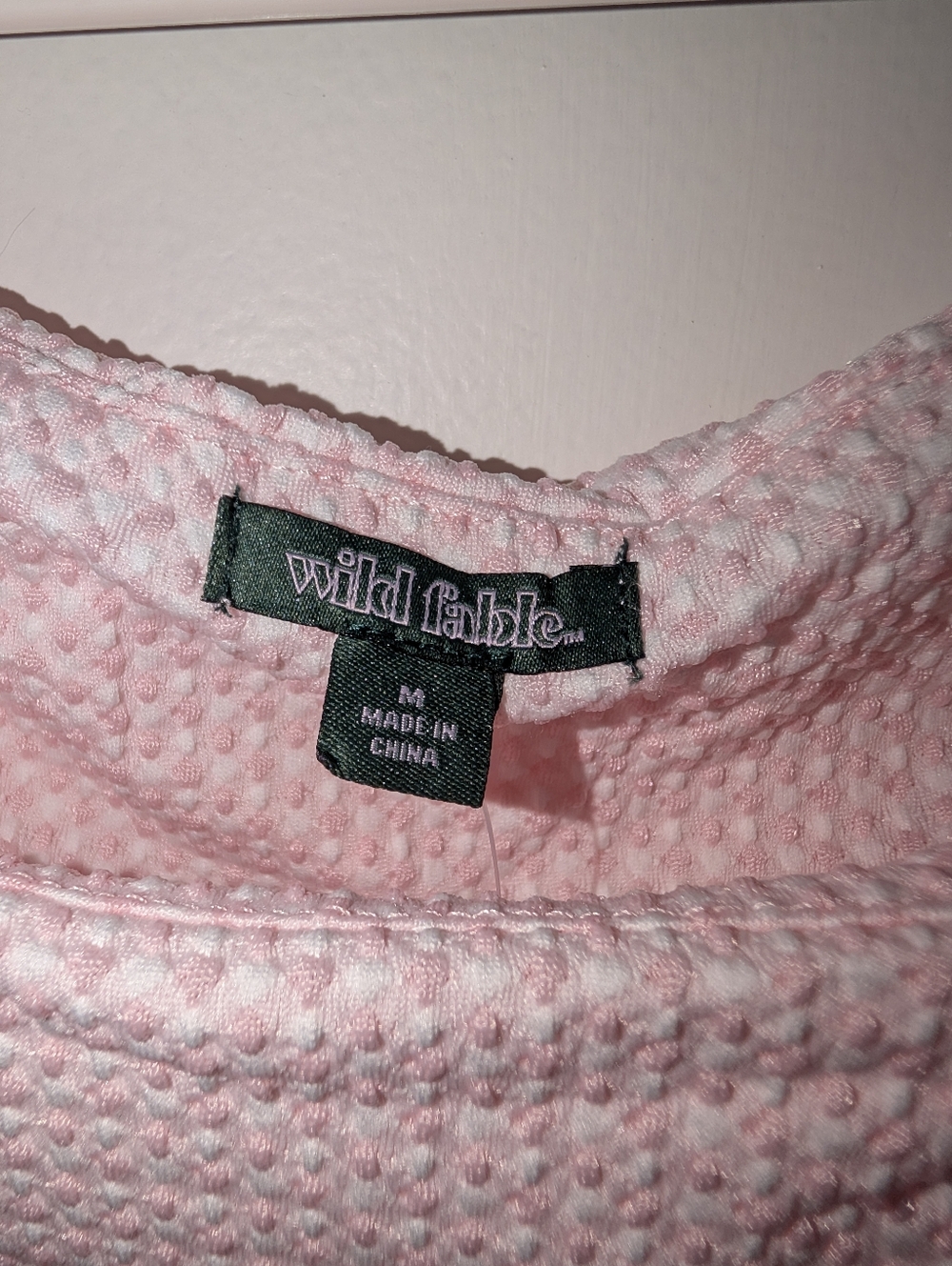 Wild Fable Pink Textured Women's Dress Size Medium NWT - Picture 5 of 8